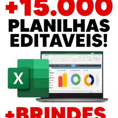 15 MIL PLANILHAS EDITAVIES 