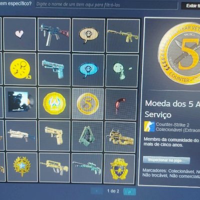 Conta CS 2 PRIME + Read Dead 2 +Forza 4 +Euro Truck 2