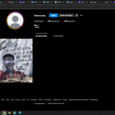 CONTA COM 1200 SEGUIDORES 