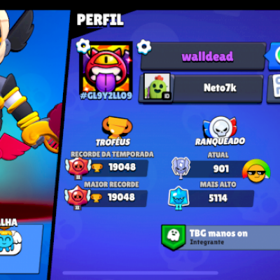 CONTA BRAWL STARS + CLASH ROYALE 