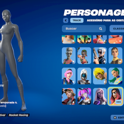 Conta com quase 100 skins (+clube ativo até maio e 350 vbucks)