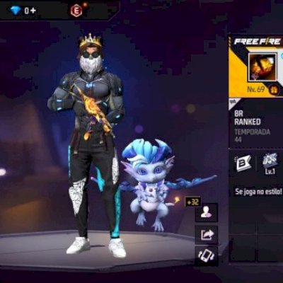Conta free fire angelical, +passes antigos no precinho facebok