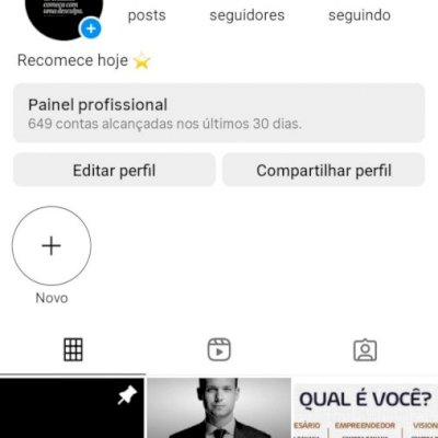 Conta de 6 mil seguidores