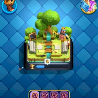 Conta nível 47, antiga, 7629 troféus, Arena 20