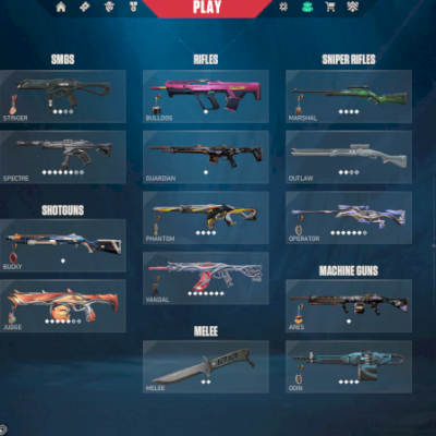 CONTA VALORANT COM CHAMPIONS 2024 E VARIAS SKINS