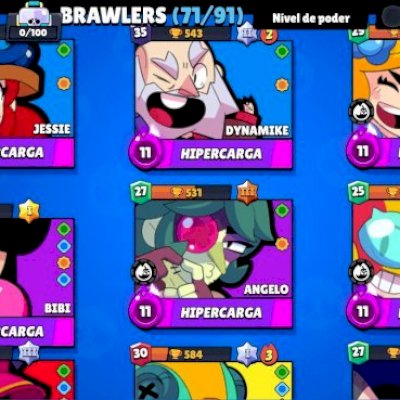 Brawlstars full acesso 20k/8 hipercargas/+90 skins/ 71 brawlers
