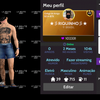 Conta de Avakin Life 