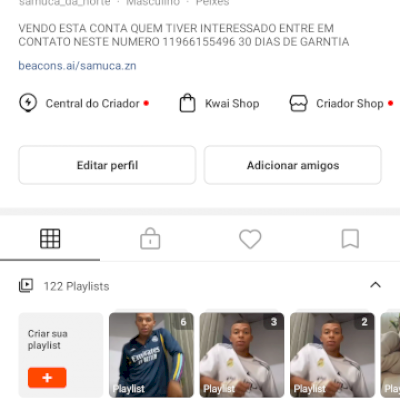 CONTA KWAI VERIFICADA 300 MIL SEGUIDORES COM ENGAJAMENTO 