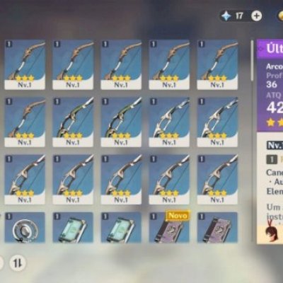CONTA DE RE-ROLL GENSHIN IMPACT AR9 2 PERSONAGENS 5*