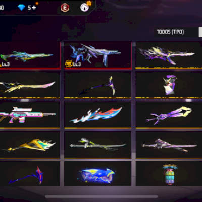 Conta Free Fire gemada