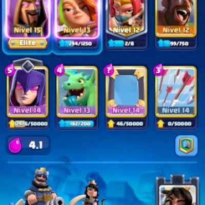 Conta básica de Clash Royale conta level 43 