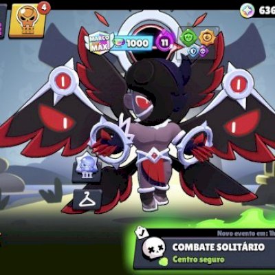  Stars +50k troféus,85 brawlers,30k de ouro,diversas skins,etc...