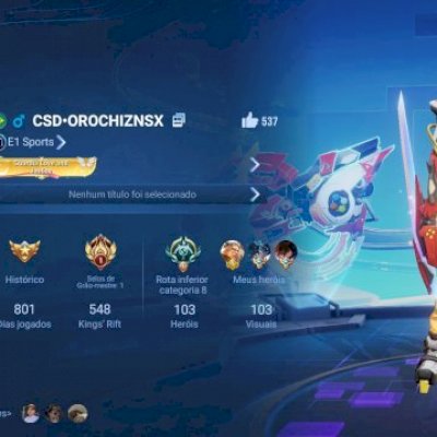 Conta de hok por apenas 89 reais são 103 skin nela foi criada no msm dia de lanç