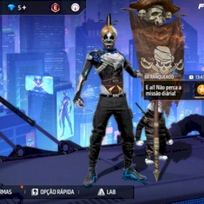 Conta de Free fire super gemada