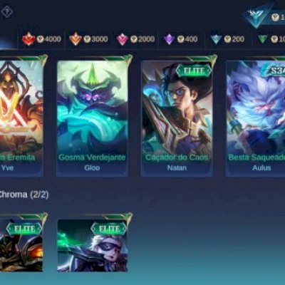 CONTA LVL 60 EMBLEMAS FULL