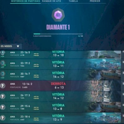 CONTA DIAMANTE VALORANT (DONO UNICO, RANK ATIVO)