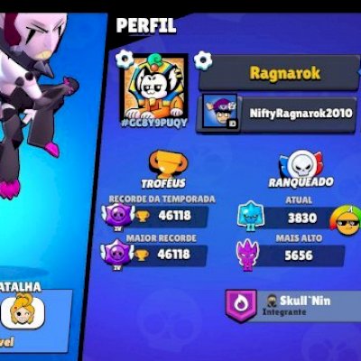 CONTA BRAWLS STARS 46K COM 5 PASSES PLUS E NEGOCIAVEL 