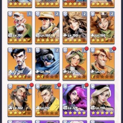 Conta Last War HQ 30 servidor #1121, vários heróis lendários Lv 150, VIP 11