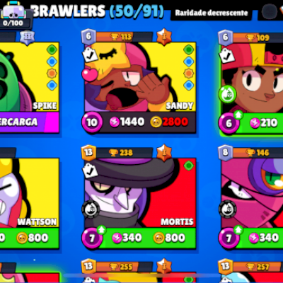  Conta de Brawl Stars com pass plus 