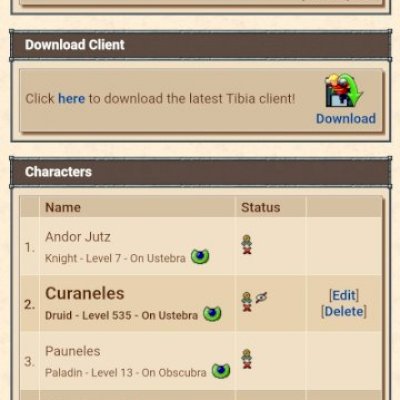 Tibia Global ED 537  Magic 110 +