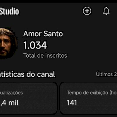Canal Cristão com +1.000 Inscritos | Nicho Religioso Engajado