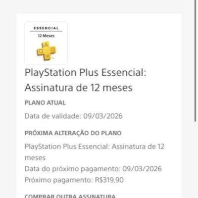 Conta PlayStation 