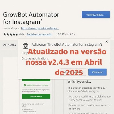 🤖💥📷GrowBot 2025 v2.4.3 - O Robô que trabalha no seu Instagram