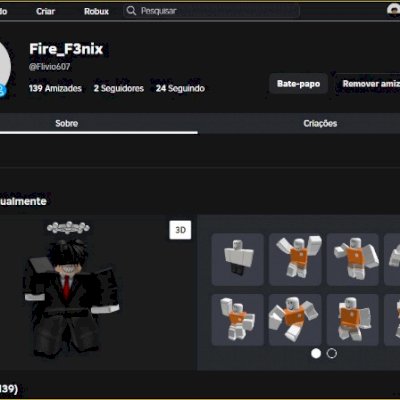 Conta roblox masculina com jogos e robux gastos 