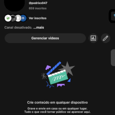 VENDO CANAL COM 650 INSCRITOS