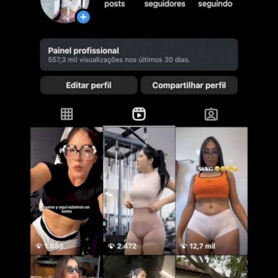 Conta com mais de 2 mil seguidores reais, é reels engajado sem restriçã