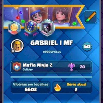 Vendo conta Clash Royale 9k de troféus 