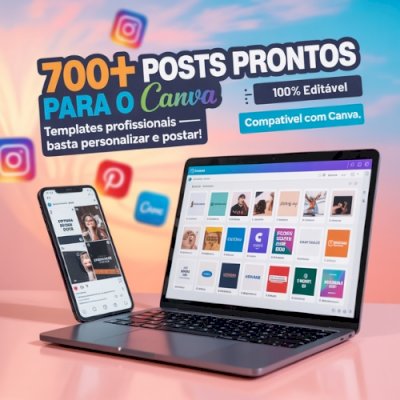 Kit Perfil Profissional para Instagram – Mais de 700 Posts Editáveis no Canva