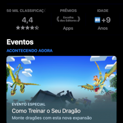 Conta Apple com Minecraft