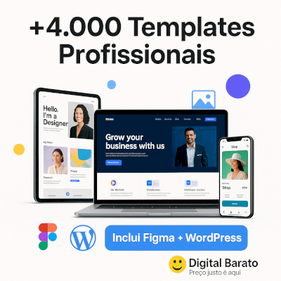 🌐🖥️✅+4Mil Templates Profissionais, Sites, Páginas De Vendas: Figma E Elementor