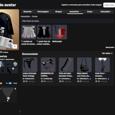 Conta Roblox feminina com muitos Robux gastos