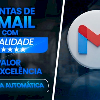 1x CONTAS GMAIL NOVAS [SEM SMS] GARANTIA DE QUALIDADE + BRINDE