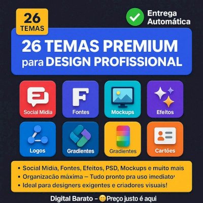 🌆🌃💻⭐26 Temas Premium para Designers • Fontes, Mockups, PSDs e Muito Mais!💥