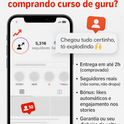 Chega de perfil flopado: seguidores 100% BR, reais e permanentes!