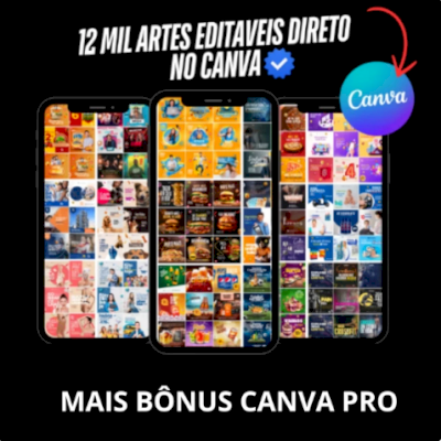 Pack canva vitalício - milhões de artes Canva pro 