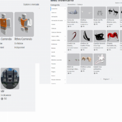 CONTA DE ROBLOX FEMININA 