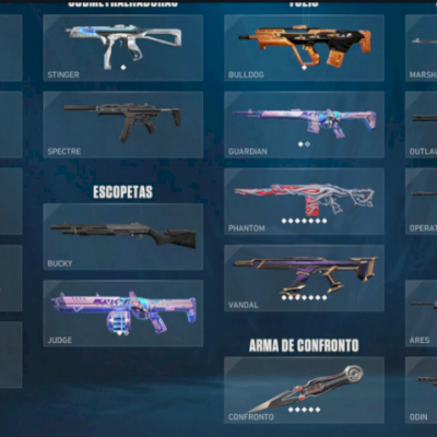conta valorant com skins! valor negociavel