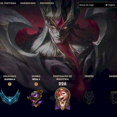 Conta Platina 2 com 13 skins lendárias 