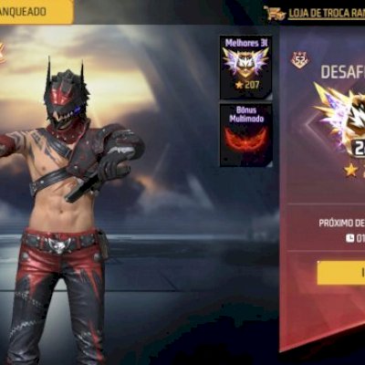 Upo conta free fire cs ou rank 