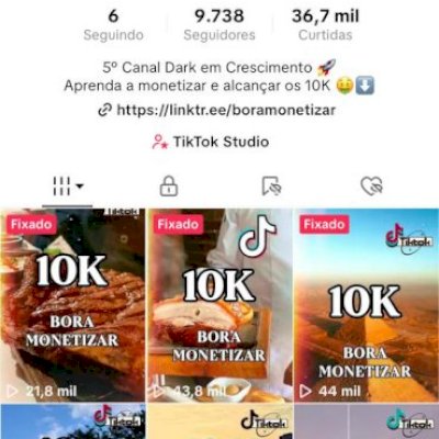 CONTA PRÉ MONETIZADA 9,700 SEGUIDORES !