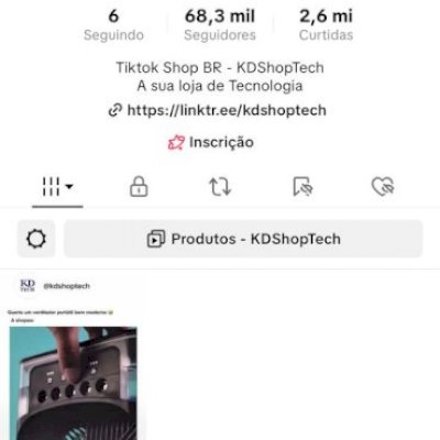 conta tiktok pre-monetizada 68,8 mil seguidores