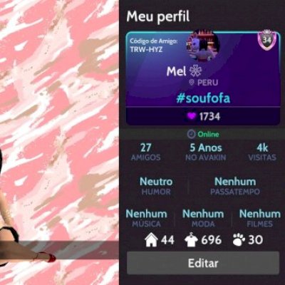 Conta avakin life antiga 