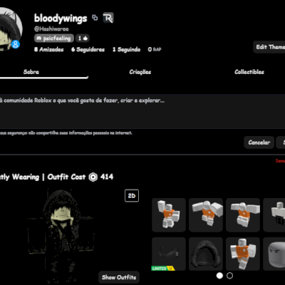 Conta de roblox com 5k de robux gastos com diversas gamepass em jogos famosos