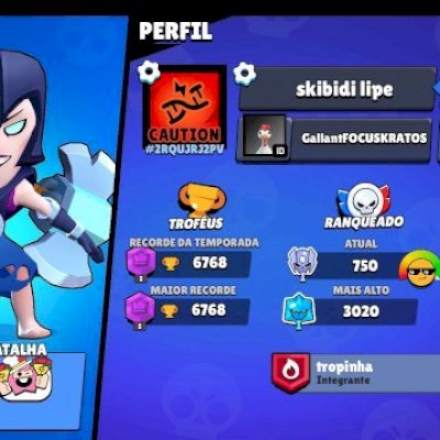 CONTA BRAWL STARS INICIANTE 6K+ TROFÉUS