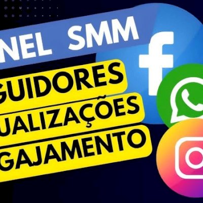 Painel Seguidores, visualização e curtidas 