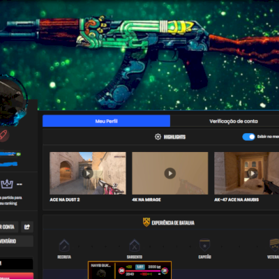 CONTA LVL 20 GC/LVL 9 FACEIT 